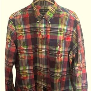 Long sleeve flowery shirt, never used